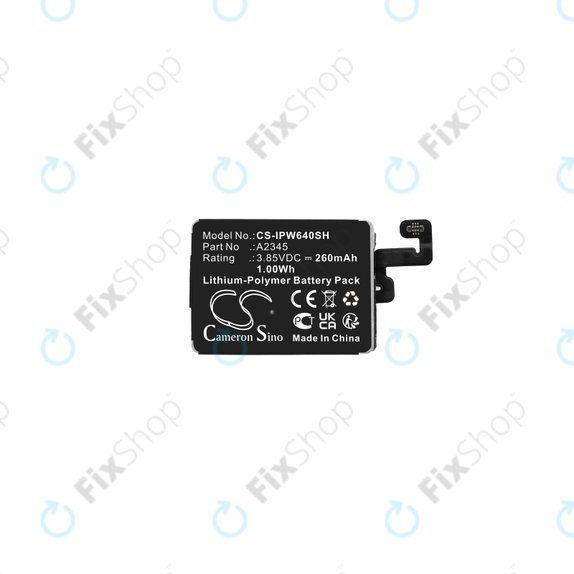 Μπαταρία για Apple Watch Series 6 40mm, A2345, 260mAh, HQ