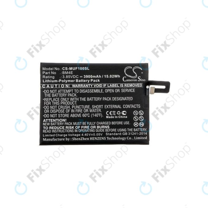 Μπαταρία για Xiaomi Pocophone F1, BM4E, 3900mAh, HQ