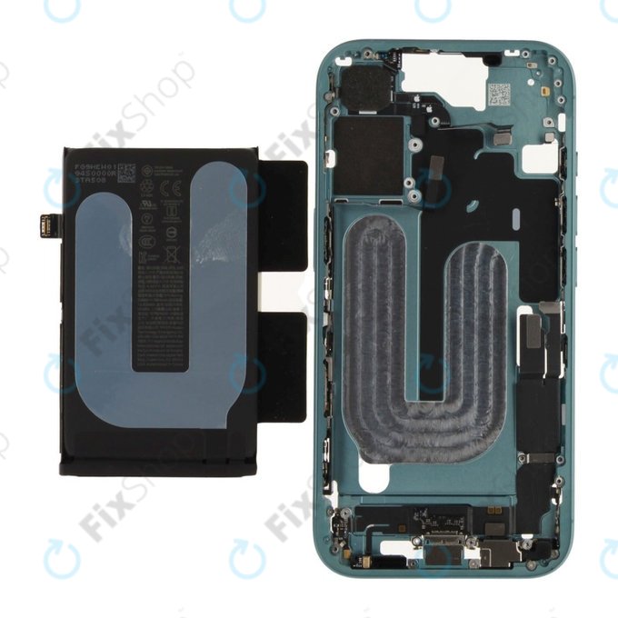 Μεσαίο πλαίσιο με μπαταρία για iPhone 16 | Green | ZD076-00683 | Genuine Apple