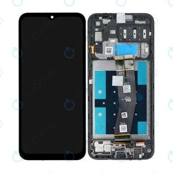 Οθόνη με οθόνη αφής για Samsung A14, A145R, GH81-23541A, GH81-23540A, (Black), Service Pack