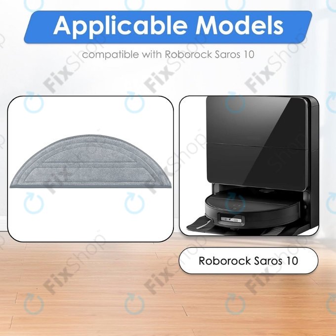 Πανί σφουγγαρίστρας, 2 τεμ. για Xiaomi Roborock Saros 10