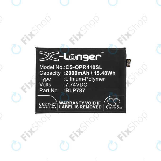 Μπαταρία για Oppo Reno 4 Pro CPH2109, BLP787, 2000mAh, HQ