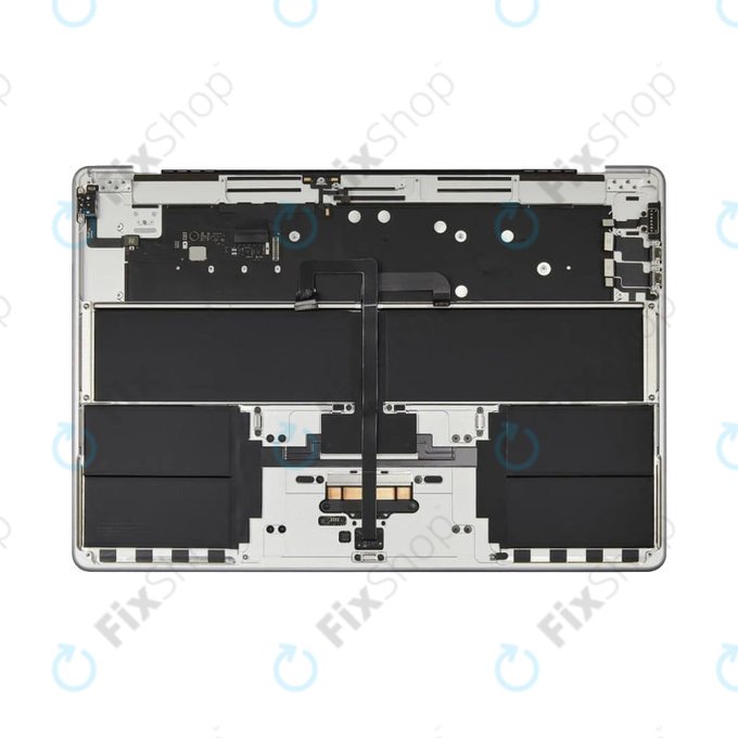 Άνω πλαίσιο πληκτρολογίου για MacBook Air 15", A3114 (2024), με πληκτρολόγιο US και μπαταρία, Silver, 661-40267, Genuine Apple