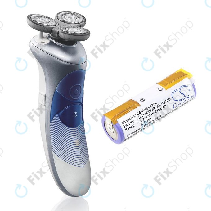 Μπαταρία για Philips HS8420, 650mAh, Li-Ion, 3.7V, US14430VR, KR112RRL, HQ