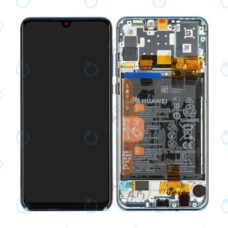 OLED/LCD Display Assembly με Battery για Huawei P30 Lite 2020 | 02353FQE | 02353DQS | Peacock Blue | Service Pack