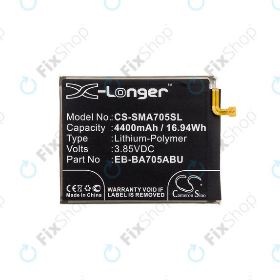 Μπαταρία για Samsung A70 A705F, 4400mAh, Li-Pol, 3.85 V, EB-BA705ABU, HQ