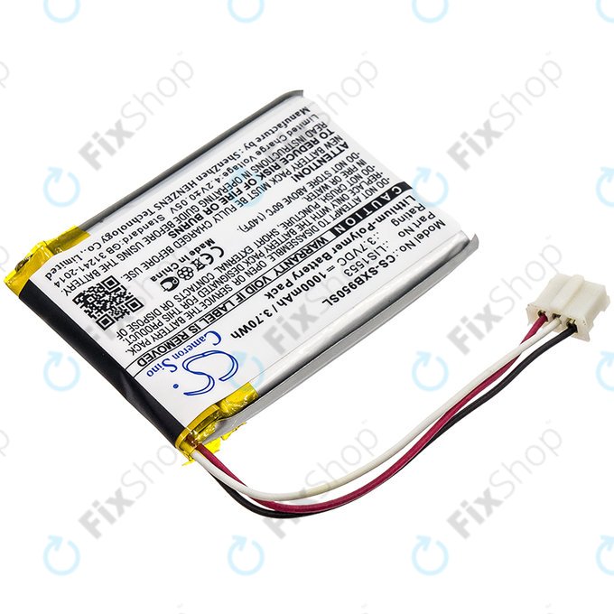 Μπαταρία για Sony Mdr-Xb950n1, Srs-Ws1, 1000mAh, Li-Pol, 3.7V, LIS1553, HQ
