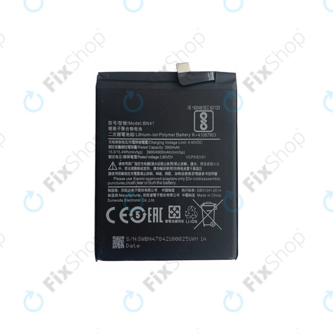 Μπαταρία για Xiaomi Mi A2 Lite (Redmi 6 Pro), BN47, 4000mAh