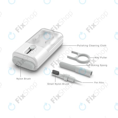 Πολυλειτουργικό Κιτ Βούρτσας με Ύφασμα & Εργαλείο Αφαίρεσης Κλειδιών 6in1