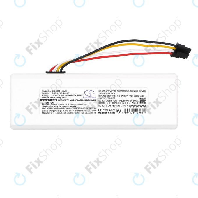 Μπαταρία για Xiaomi Dreame MC1808, Roborock 1C, 5200mAh, Li-Ion, 14.4V, BRR-2P4S-2600S, HQ