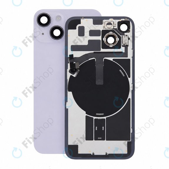Γυαλί πίσω περιβλήματος για iPhone 14, Purple, Pulled A