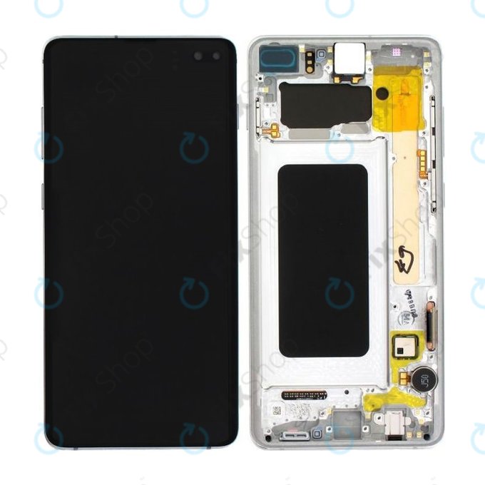 LCD Display Assembly για Samsung S10 Plus | G975F | GH82-18849B | GH82-18834G | GH82-18849G | GH82-18834B | Prism White | Service Pack