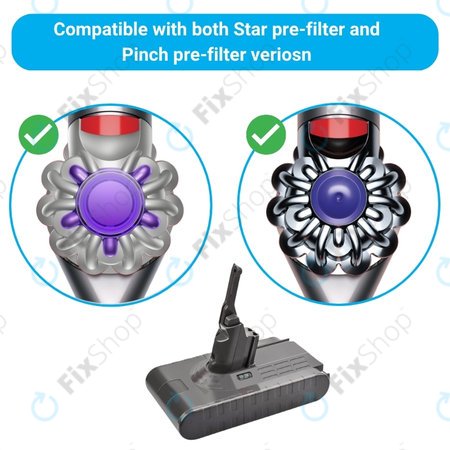 Μπαταρία για Dyson V8, 215681, PM8-US-HFB1497A, 21.6V, 4000mAh