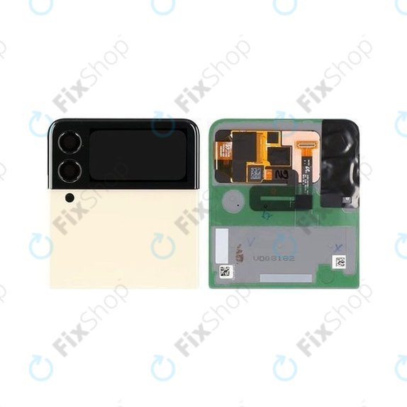 Συγκρότημα οθόνης για Samsung Z Flip 3, F711B, GH97-26773B, Cream, External, Service Pack