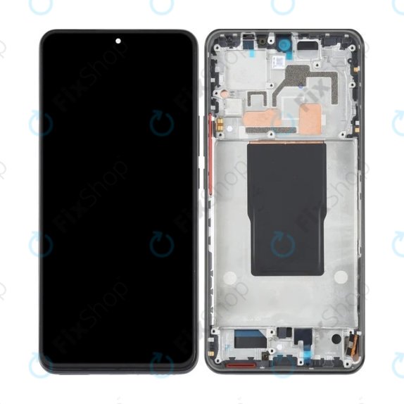 Συγκρότημα οθόνης για Xiaomi 12T Pro 22081212UG, Μαύρο, Black
