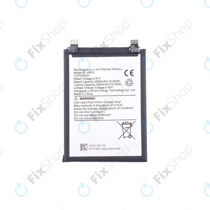 Μπαταρία για Infinix Hot 30 5G X6832, 5000mAh, Service Pack