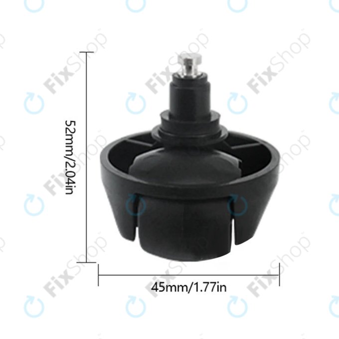 Εμπρόσθιος Τροχός για Xiaomi Dreame L10 Pro | L10 Ultra | X-series | Μαύρο | Black