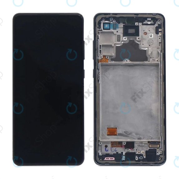 Συγκρότημα οθόνης για Samsung A72, A725F, A726B, Awesome Black, Aftermarket