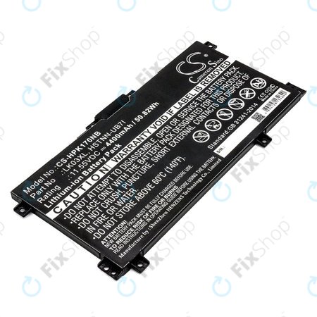 Μπαταρία για HP Pavilion X360 15-CR0001NM, 4400mAh, Li-Ion, 11.55V, LK03XL, HQ