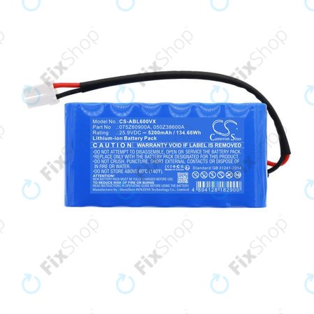 Μπαταρία για Wiper i130S, Ambrogio Twenty Elite, 5200mAh, Li-Ion, 25.9V, 075Z60900A, HQ