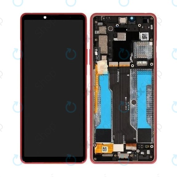Συγκρότημα οθόνης για Sony Xperia 10 III, Ροζ, Pink, Service Pack