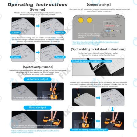 Σετ Μικροσυγκολλητή Σημείου για Επισκευή Flex Μπαταρίας (iPhone 11 - 12 Pro Max) για QianLi Macaron