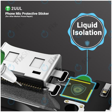 Προστατευτικά αυτοκόλλητα μικροφώνου τηλεφώνου, 2UUL DA32, 500τμχ/πακέτο