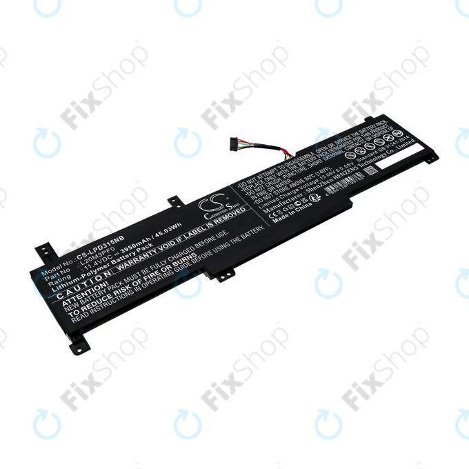 Μπαταρία για Lenovo IdeaPad 3-series, 3950mAh, Li-Pol, 11.4V, L20M3PF0, HQ