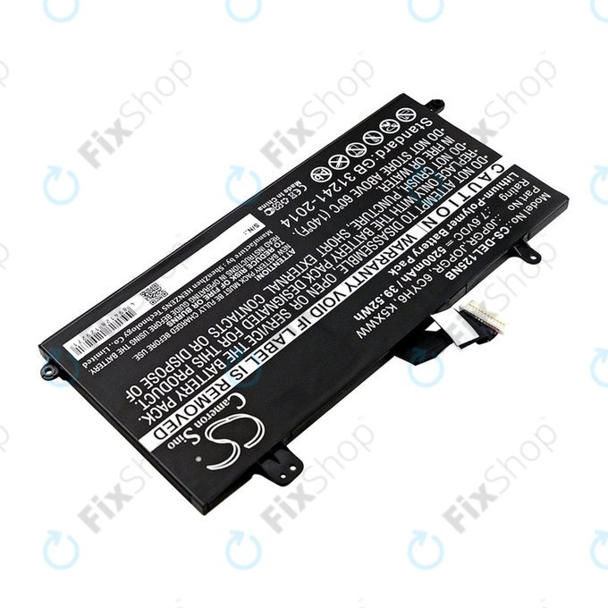 Μπαταρία για Dell Latitude 5290, Latitude 12 5285, 5200mAh, Li-Pol, 7.6V, J0PGR, HQ