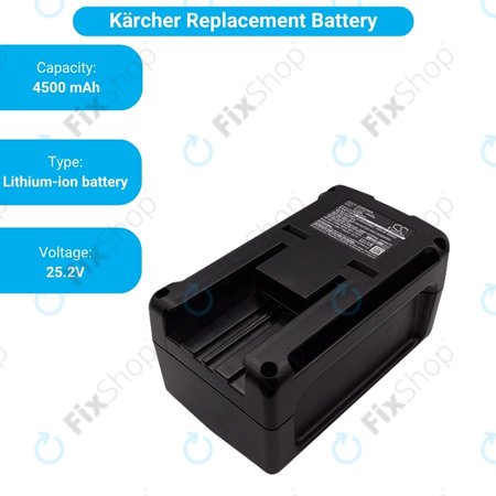 Μπαταρία για Kärcher BV 5/1, BP, T 9/1 BP, EF426, BV 5/1 Bp, 25.2V, 4500mAh, HQ