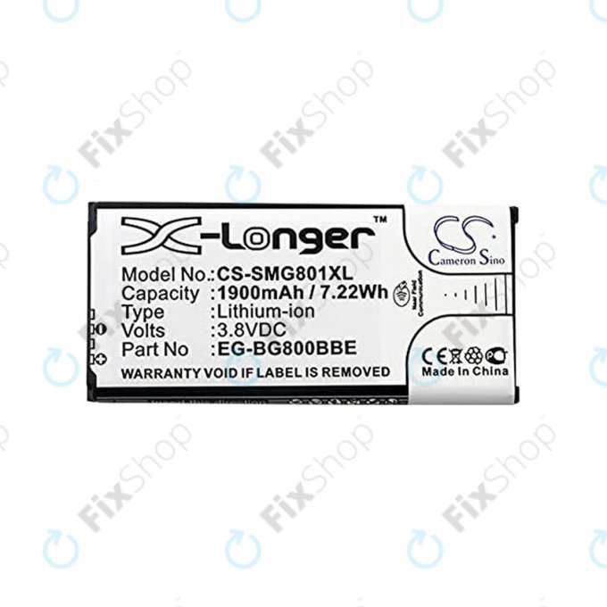 Μπαταρία για Samsung S5 Mini G800F, EB-BG800BBE, 1900mAh, HQ