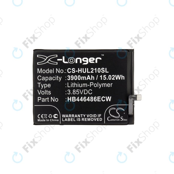 Μπαταρία για Huawei P Smart Pro 2019, 3900mAh, Li-Pol, 3.85V, HB446486ECW, HQ