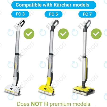 Σετ Κυλίνδρων Πολλαπλών Επιφανειών για Kärcher FC 3 | FC 5 | FC 7 | Κίτρινο | Yellow