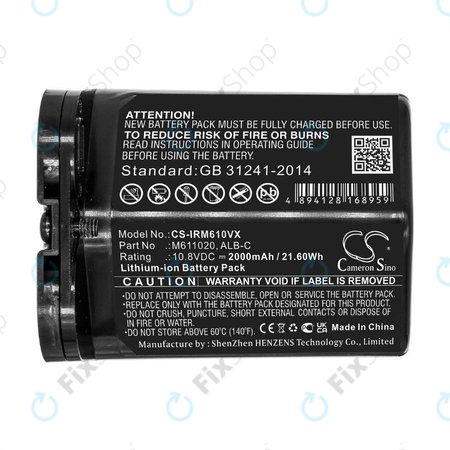 Μπαταρία για iRobot Braava jet m6, ALB-C, M611020, 10.8V, 2000mAh, HQ