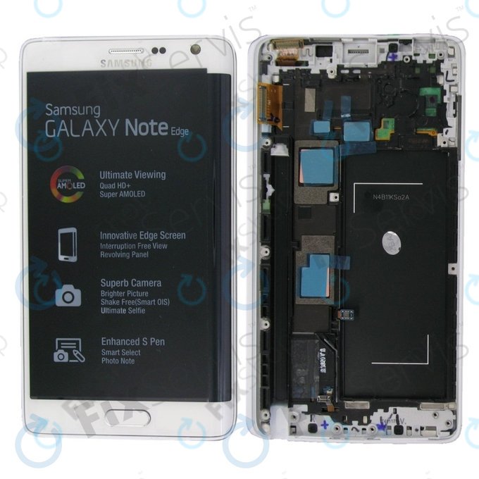 LCD Display Assembly για Samsung Note Edge | N915FY | GH97-16636B | Λευκό, White | Service Pack