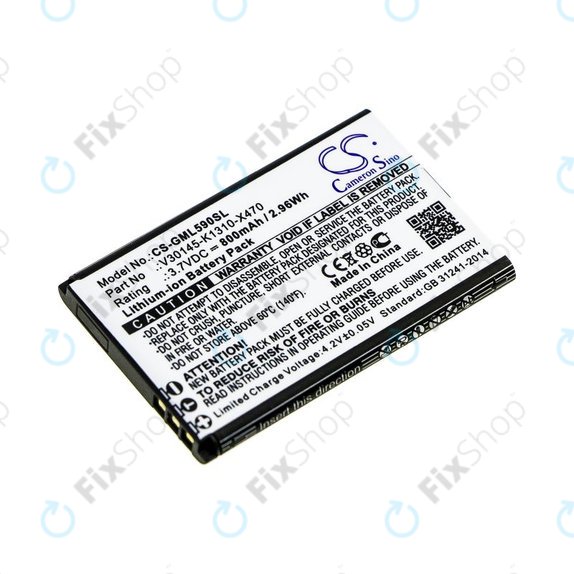 Μπαταρία για Saiet Lumina, Ready, Single, Brondi Amico Favoloso, Gigaset GI390, 590, 800mAh, Li-Ion, 3.7V, V30145-K1310-X470, HQ