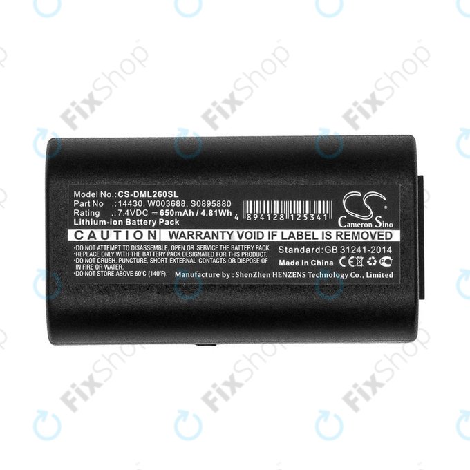 Μπαταρία για Dymo 260, 280, 650, 650mAh, Li-Ion, 7.4V, 14430, HQ
