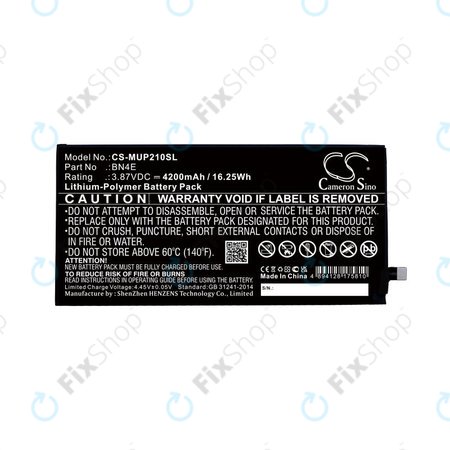 Μπαταρία για Xiaomi Mi Pad 5, BN4E, 4200mAh, HQ