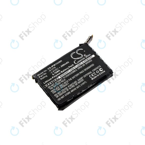 Μπαταρία για Apple Watch 1 38 mm, 200mAh, Li-Pol, 3.8 V, A1578, HQ