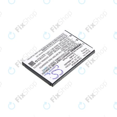 Μπαταρία για Casio Exilim Card Ex-S880, 650mAh, Li-Ion, 3.7V, NP-20, HQ