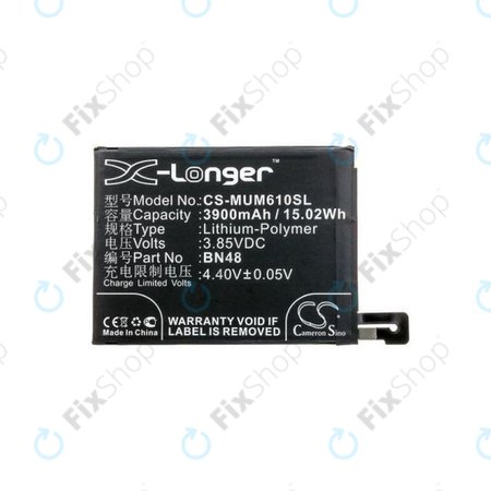 Μπαταρία για Xiaomi Redmi Note 6 Pro, BN48, 3900mAh, HQ