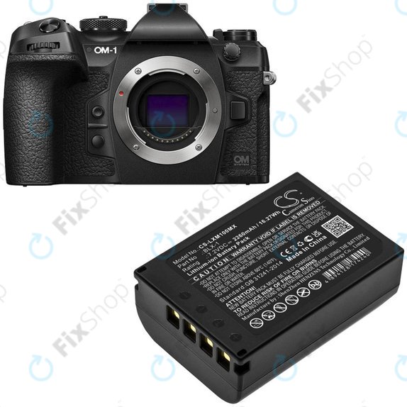 Μπαταρία για Olympus OM SYSTEM OM-1, OM-1 Mirrorless, 2260mAh, Li-Ion, 7.2V, BLX-1, HQ