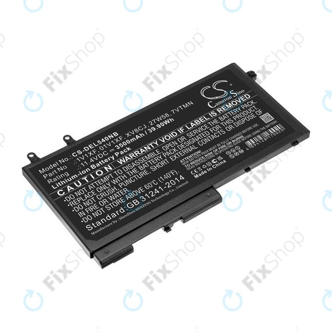 Μπαταρία για Dell Latitude 5400, Inspiron 7591 2-in-1, 3500mAh, Li-Ion, 11.4V, XV8CJ, HQ