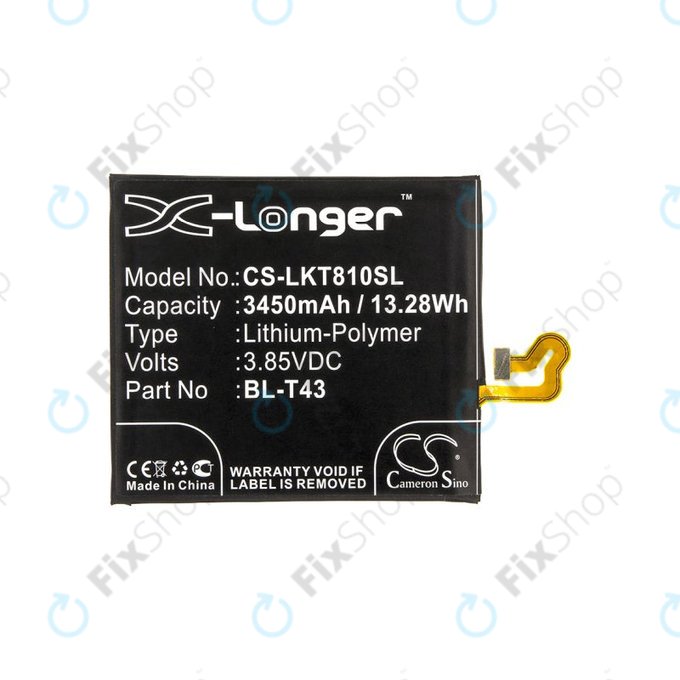 Μπαταρία για LG G8S ThinQ, ThinQ Global, 3450mAh, Li-Pol, 3.85V, BL-T43, HQ