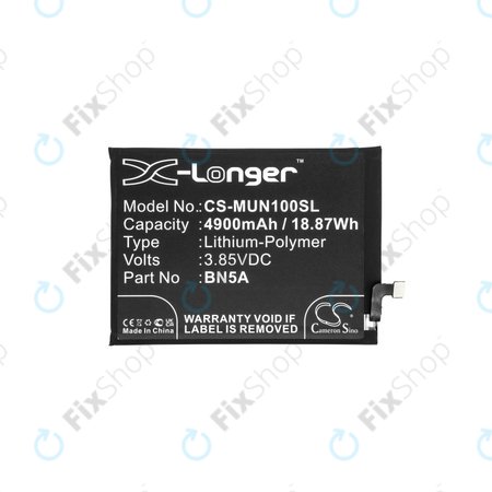 Μπαταρία για Xiaomi Poco M3 Pro, Redmi Note 10, BN5A, 4900mAh, HQ