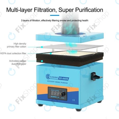 Ισχυρός Καθαριστής Καπνού για Sunshine SS-6605