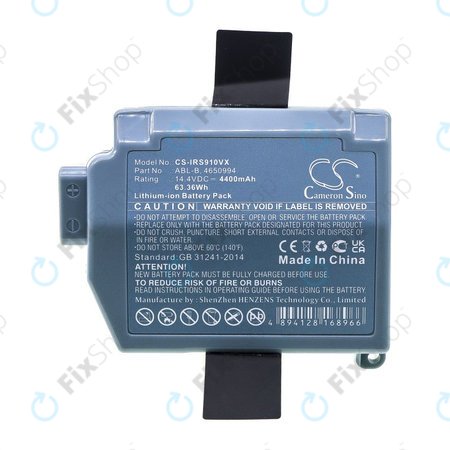 Μπαταρία για iRobot Roomba S9, S9+, 4400mAh, Li-Ion, 14.4V, ABL-B, HQ