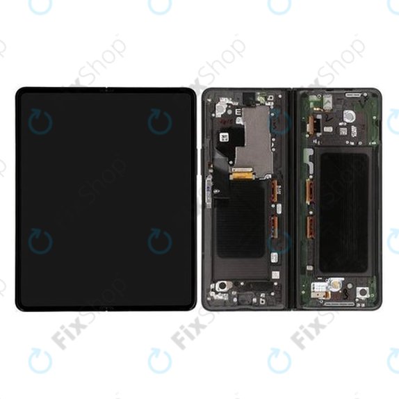 Συγκρότημα οθόνης για Samsung Z Fold 3, F926B, GH82-26283A, GH82-26284A, Phantom Black, Service Pack