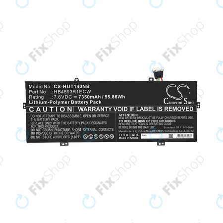 Μπαταρία για Huawei MateBook X Pro, HB4593R1ECW, 7350mAh, HQ