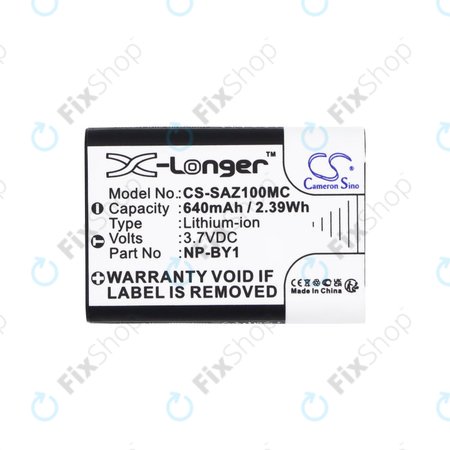 Μπαταρία για Sony HDR-AZ1, 640mAh, Li-Ion, 3.7V, NP-BY1, HQ